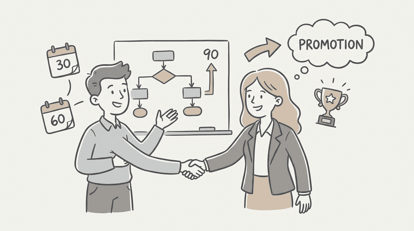 How to Turn Your 30-60-90 Day Plan Into a Promotion Case